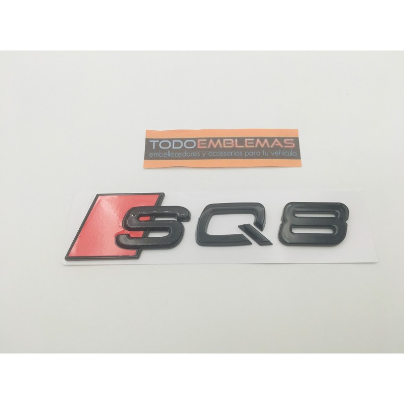 Emblema trasero audi sq8 negro