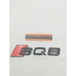 Emblema trasero audi sq8 negro