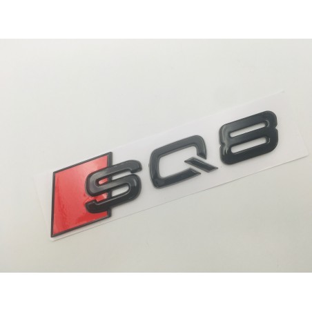 Emblema trasero audi sq8 negro