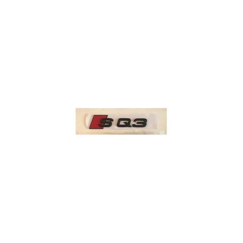 Emblema trasero audi sq3 negro