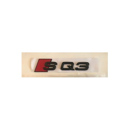 Emblema trasero audi sq3 negro