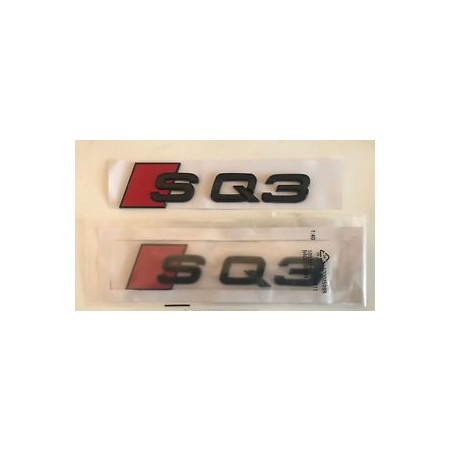 Emblema trasero audi sq3 negro