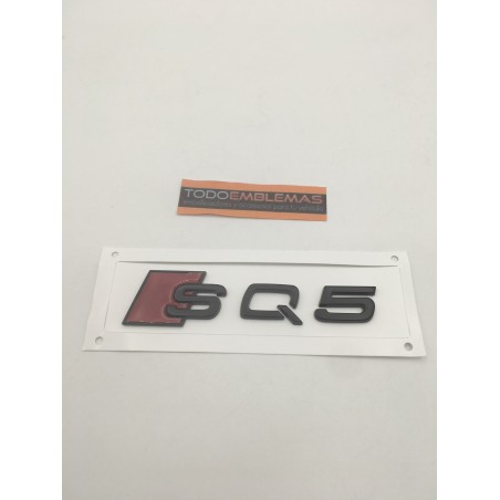 Emblema trasero audi sq5 negro