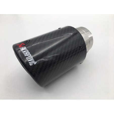 Cola de escape akrapovic 90mm brillo