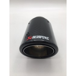 Cola de escape akrapovic 90mm brillo