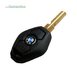 Carcasa llave bmw 3 botones espadin plano