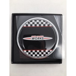 Emblema parrilla redondo Mini bandera JCW