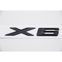 Emblema trasero bmw x6 negro