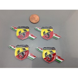 Set de 4 emblemas LOGO Abarth