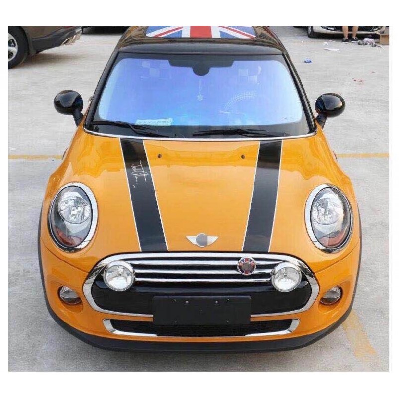 Vinilo capot mini jcw negra