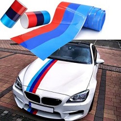 VINILO BANDA BMW M TRICOLOR 1,5m x 15cm