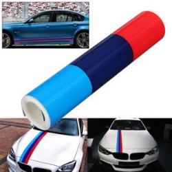 VINILO BANDA BMW M TRICOLOR 1,5m x 15cm