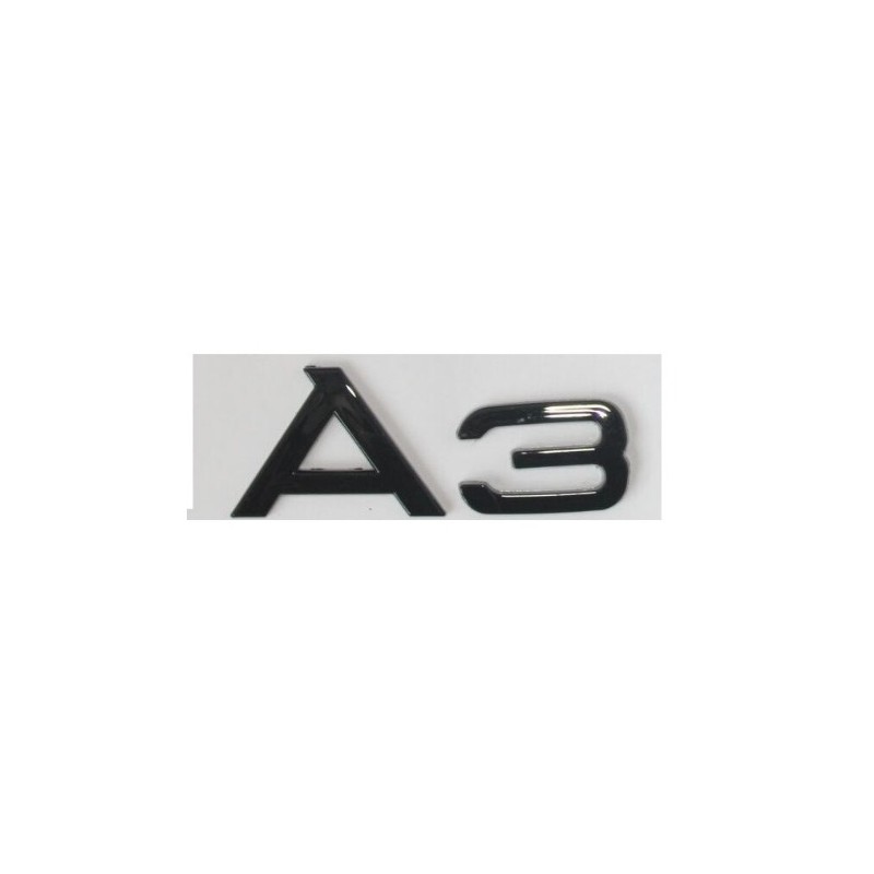 Emblema Trasero Audi Letras A3 Negra