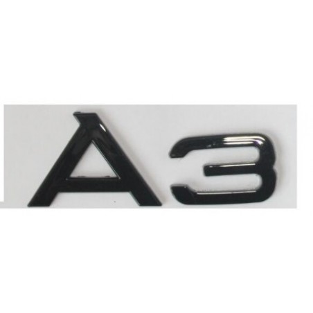 Emblema Trasero Audi Letras A3 Negra