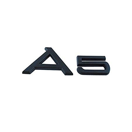 Emblema trasero audi letras a5 negra