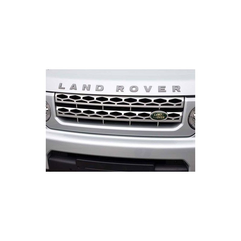 EMBLEMA DELANTERO O TRASERO LETRAS LAND ROVER GRIS