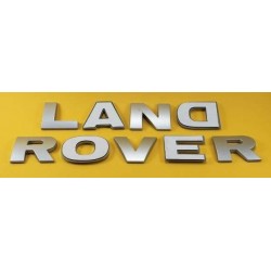 EMBLEMA DELANTERO O TRASERO LETRAS LAND ROVER GRIS