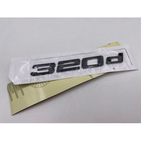 EMBLEMA TRASERO LETRAS BMW SERIE 3 320d NEGRAS