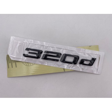 EMBLEMA TRASERO LETRAS BMW SERIE 3 320d NEGRAS