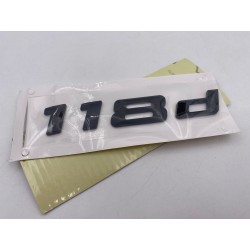 Emblema trasero bmw serie 1 118d negras