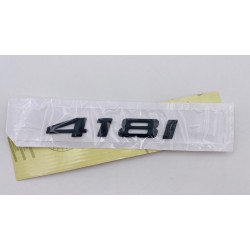 EMBLEMA TRASERO LETRAS BMW SERIE 4 418i NEGRAS