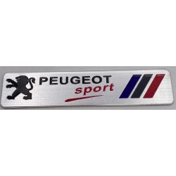 Placa aluminio Peugeot sport