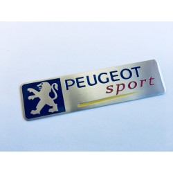 Placa aluminio Peugeot sport