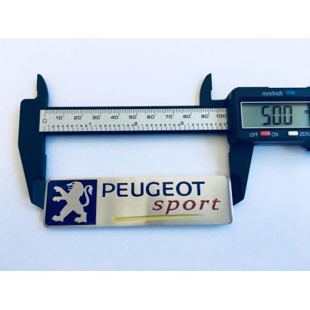 PLACA ALUMINIO PEUGEOT SPORT