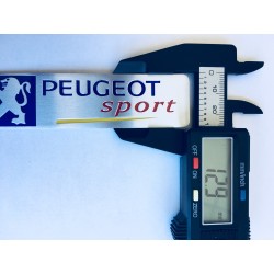 Placa aluminio Peugeot sport