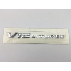 Letras Mercedes V12 Biturbo Plata
