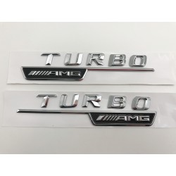 Emblema Laterales Cromado Turbo AMG