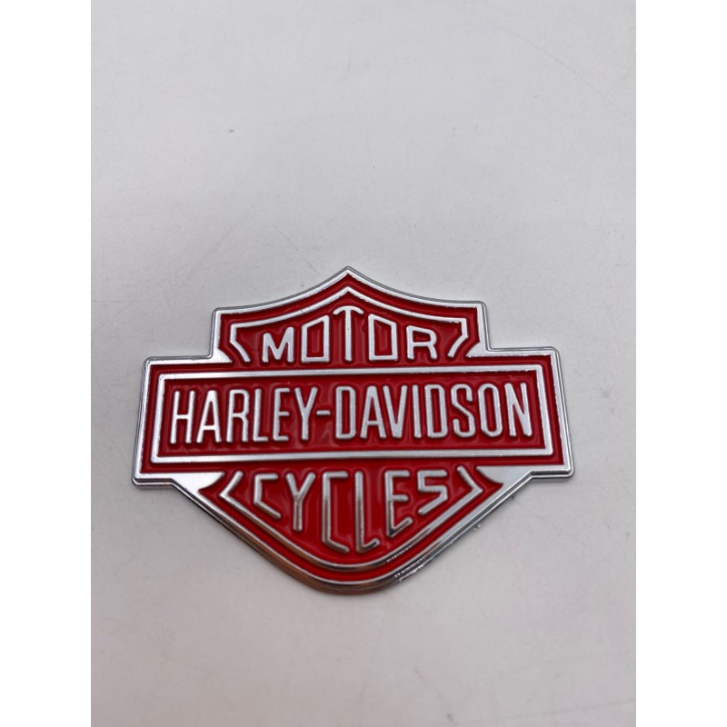 Placa emblema Harley Davidson rojo 57mm x 45mm