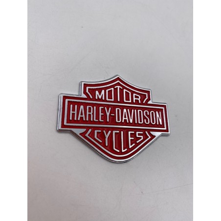 PLACA EMBLEMA HARLEY DAVIDSON ROJO 57mm x 45mm