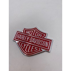 Placa emblema Harley Davidson rojo 57mm x 45mm