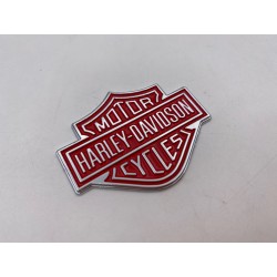 PLACA EMBLEMA HARLEY DAVIDSON ROJO 57mm x 45mm