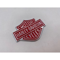 Placa emblema Harley Davidson rojo 57mm x 45mm