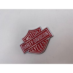 PLACA EMBLEMA HARLEY DAVIDSON ROJO 57mm x 45mm