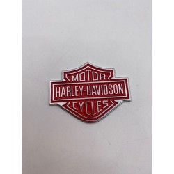 PLACA EMBLEMA HARLEY DAVIDSON ROJO 57mm x 45mm