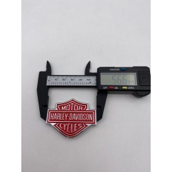 Placa emblema Harley Davidson rojo 57mm x 45mm