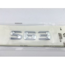 EMBLEMA LETRAS MERCEDES BENZ CLASE S S63 CROMADO