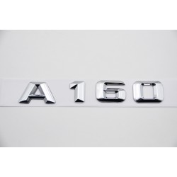 EMBLEMA LETRAS MERCEDES BENZ CLASE A A160 CROMADAS