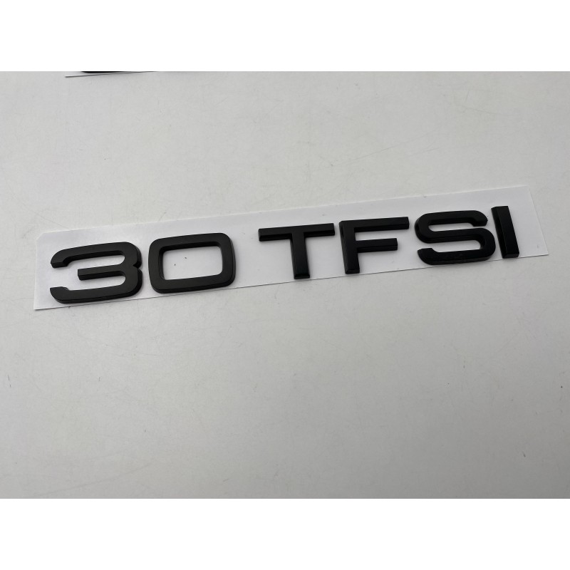 EMBLEMA TRASERO AUDI 30TFSI NEGRO