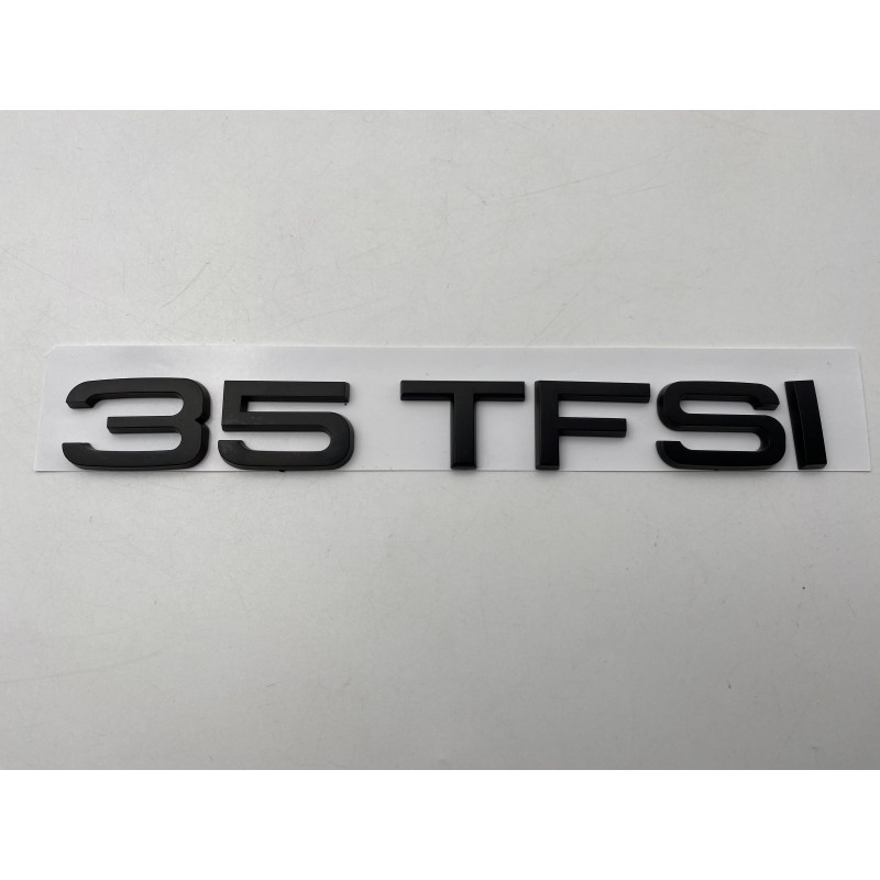 EMBLEMA TRASERO AUDI 35 TFSI NEGRO