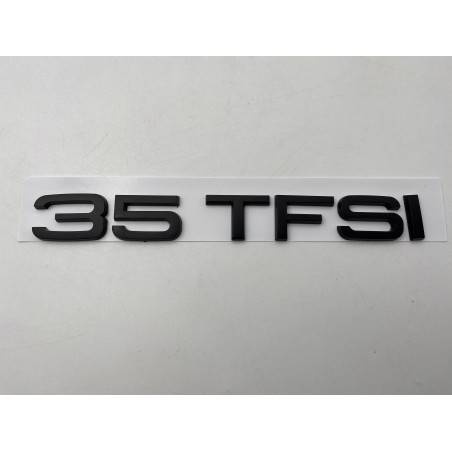 EMBLEMA TRASERO AUDI 35 TFSI NEGRO