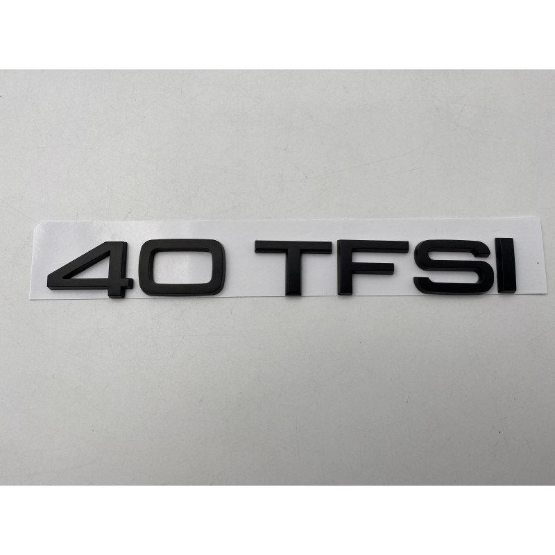 EMBLEMA TRASERO AUDI 40TFSI NEGRO