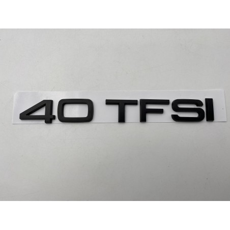 EMBLEMA TRASERO AUDI 40TFSI NEGRO