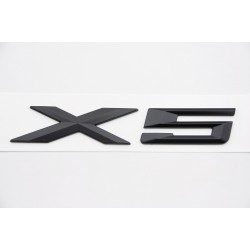 EMBLEMA TRASERO BMW X5 NEGRO