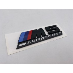 Emblema trasero bmw m5 competition negro