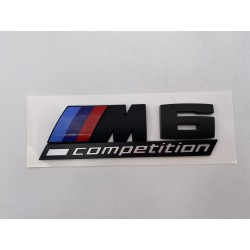 EMBLEMA TRASERO BMW M6 COMPETITION NEGRO