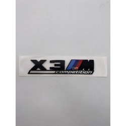 EMBLEMA TRASERO BMW X3 COMPETITION NEGRO